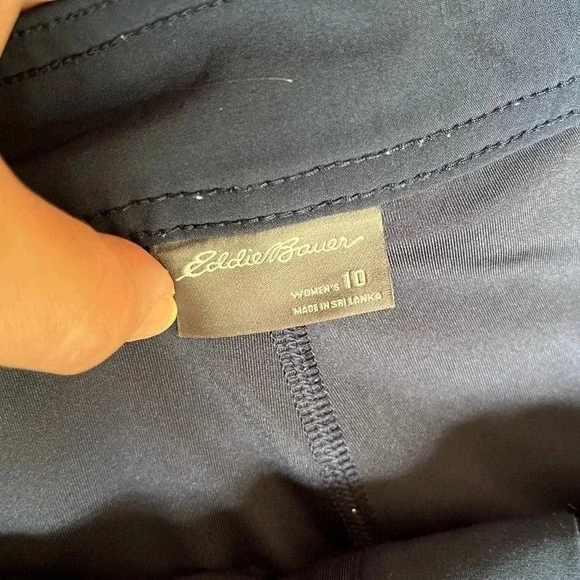 Skort-Eddie Bauer Navy Sport Skort Size 10 - Picture 2 of 12